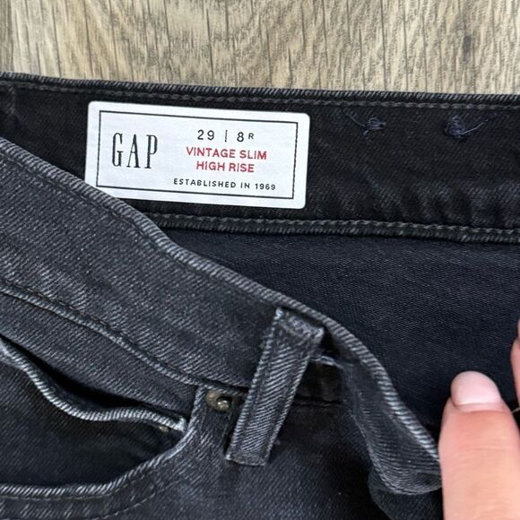 WOMENS GAP VINTAGE SLIM JEANS SIZE 29 - Picture 3 of 6